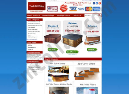 ZMCollab ebay, amazon, shopify, wordpress, bigcommerce store design and product listing templates The Cover Guy