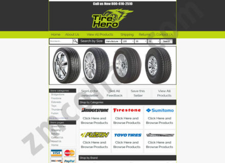 ZMCollab ebay, amazon, shopify, wordpress, bigcommerce store design and product listing templates Tire Hero