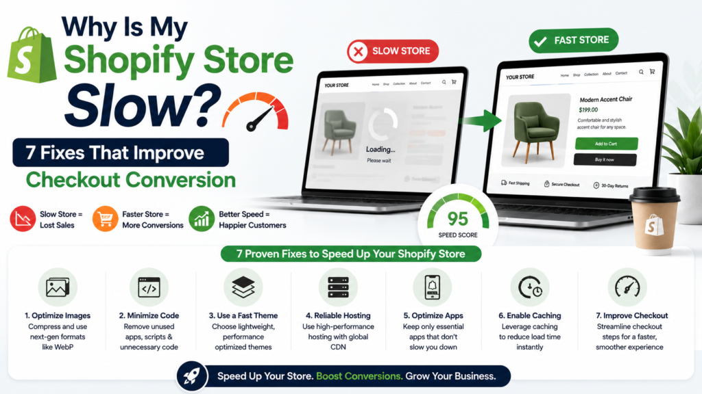Why Is My Shopify Store Slow 7 Fixes That Improve Checkout Conversion